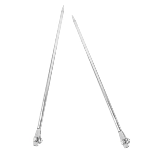 TEHAUX 2 Stück Teiliges Erdungsstab Verzinktem Robust und Vielseitig für Elektrozaun Garten und Haushalt Einfache Montage Zuverlässiger Schutz für Elektrische Anlagen und Geräte von TEHAUX