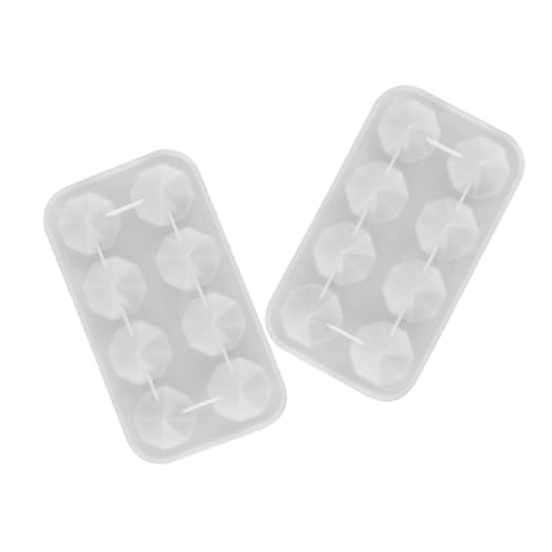TEHAUX 2 Stück Teiliges Facettiertes Edelstein Silikonform Unregelmäßige Kristallform Langlebige Epoxidharz Gießform für DIY Schmuckherstellung Vielseitig für Schmuck Dekoration und von TEHAUX