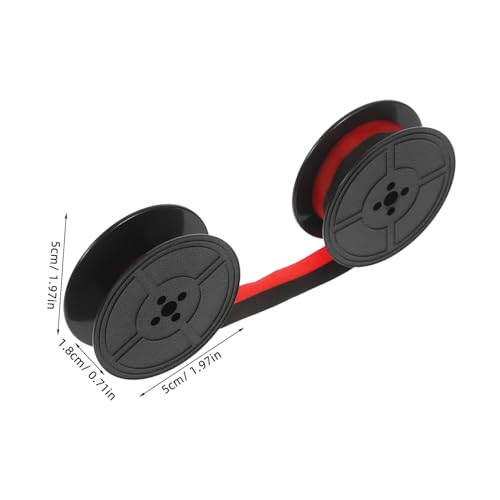 TEHAUX 2 Stück Teiliges Farbband Schreibmaschine Doppelspule Rot schwarz Ersatzband für Mechanische Schreibmaschinen Vintage Design Langlebig und Zuverlässig für Büro und Zuhause von TEHAUX