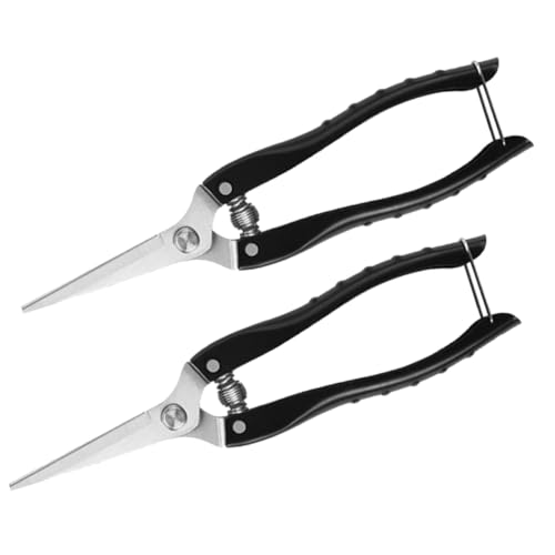 TEHAUX 2 Stück Teiliges Gartenscheren Edelstahl Ergonomische Rutschfeste Griffe Präziser Schnittwinkel für Effektives Beschneiden von Blumen Obstbäumen Sträuchern und Bonsai für TEHAUX 2 Stück Teiliges Gartenscheren Edelstahl Ergonomische Rutschfeste Griffe Präziser Schnittwinkel für Effektives Beschneiden von Blumen Obstbäumen Sträuchern und Bonsai für von TEHAUX