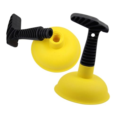 TEHAUX 2 Stück Teiliges Handlicher Toilettenpömpel aus Langlebigem mit Starker Saugkraft zur Effektiven Rohrreinigung und Schnellem Entfernen von Verstopfungen für Haushalt und Küche von TEHAUX