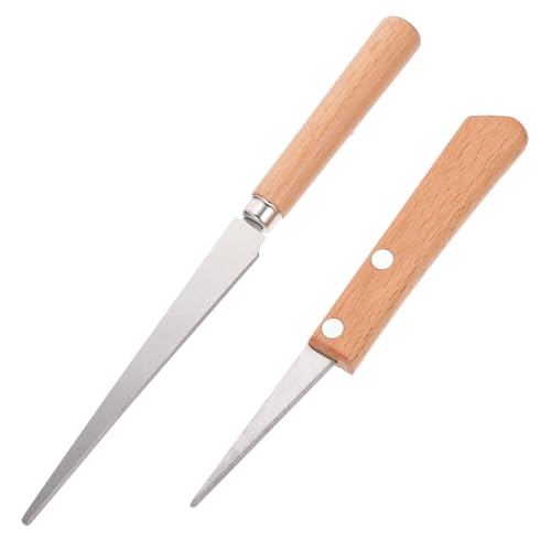TEHAUX 2 Stück Teiliges Holzschnitzwerkzeug mit Langem und Kurzem Cutter für Töpferarbeiten Modellieren Keramik und Polymer Clay Robustes DIY Schnitzmesser für Präzises Schnitzen und TEHAUX 2 Stück Teiliges Holzschnitzwerkzeug mit Langem und Kurzem Cutter für Töpferarbeiten Modellieren Keramik und Polymer Clay Robustes DIY Schnitzmesser für Präzises Schnitzen und von TEHAUX