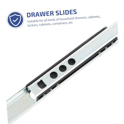 TEHAUX 2 Stück Teiliges Miniatur schubladenschienen Doppelseitige Kugelgelagerte Möbelgleitschienen Langlebige Stahlkonstruktion Leise und Reibungslose Auszüge für Schränke und Kommoden von TEHAUX