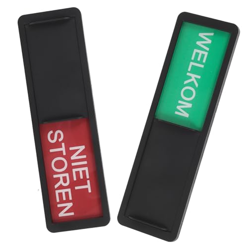 TEHAUX 2 Stück Teiliges Privacy Türschild mit Magnet schieberegler Nicht Stören Willkommen Anzeige Robustes Büro Konferenzraum schild Leicht Montierbar Klare Statusanzeige von TEHAUX