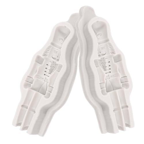 TEHAUX 2 Stück Teiliges Silikonform Nussknacker Soldat Weihnachtsform für Resin Gießen Dekoration DIY Ornament Handwerk Weihnachtsdeko TEHAUX 2 Stück Teiliges Silikonform Nussknacker Soldat Weihnachtsform für Resin Gießen Dekoration DIY Ornament Handwerk Weihnachtsdeko von TEHAUX