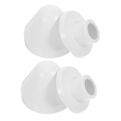 TEHAUX 2 Stück Teiliges Toilettenbolzen abdeckungen aus Robustem Kunststoff Dekorative Wand wc zubehör Einfache Montage Kompatibel mit Standard toiletten Verbessert Badezimmerästhetik von TEHAUX