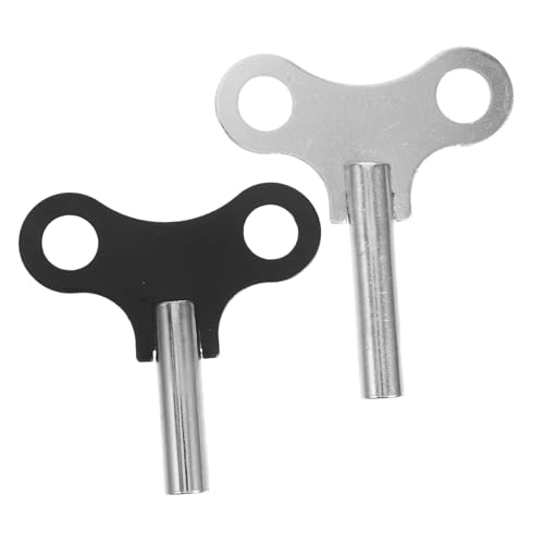 TEHAUX 2 Stück Teiliges Uhr Aufziehschlüssel aus Stahl Robust und Kratzfest Einfache Handhabung Langlebig und Wiederverwendbar Passend als Ersatz für Mechanische Uhren und Pendeluhren von TEHAUX