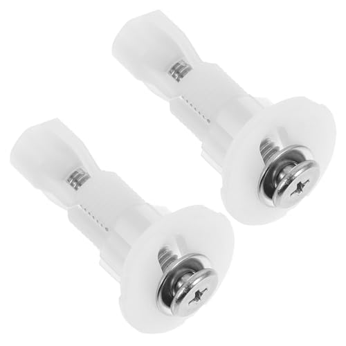 TEHAUX 2 Stück Teiliges Wc Sitz Schraubenset Expansionsschrauben aus Robustem Eisen mit Dichtung Stabile Befestigung für Toilettendeckel Einfache Montage Langlebige Ersatzteile für von TEHAUX