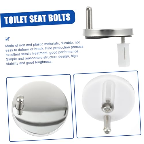 TEHAUX 2 Stück Toilettensitz Schrauben Toilet Seat Bolts und Hinge Ersatz für Wc Deckel Befestigung Stabil und Langlebig Kunststoff für Bad Hotel Haushalt TEHAUX 2 Stück Toilettensitz Schrauben Toilet Seat Bolts und Hinge Ersatz für Wc Deckel Befestigung Stabil und Langlebig Kunststoff für Bad Hotel Haushalt von TEHAUX