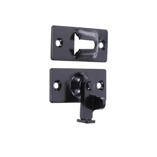 TEHAUX 2 Stück Türschloss Pack Schwarzer Schiebetürriegel für und Außentüren Einfache Installation und von TEHAUX