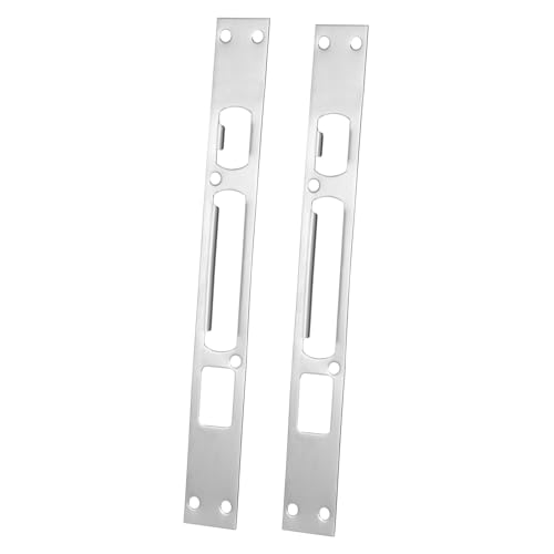 TEHAUX 2 Stück Türsicherheits Gegenplatten Verstärkungsplatte für Türschlösser Lange Türrahmenplatte für Erhöhte und Schutz vor Einbruch TEHAUX 2 Stück Türsicherheits Gegenplatten Verstärkungsplatte für Türschlösser Lange Türrahmenplatte für Erhöhte und Schutz vor Einbruch von TEHAUX