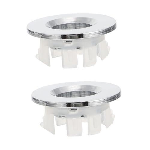 TEHAUX 2 Stück Überlaufloch Abdeckung aus Vollkupfer Waschbeckenring Badezimmer Waschtisch Zubehör Silberfarbig Langlebig Einfach zu Montieren Geeignet für Badewannen und Waschbecken TEHAUX 2 Stück Überlaufloch Abdeckung aus Vollkupfer Waschbeckenring Badezimmer Waschtisch Zubehör Silberfarbig Langlebig Einfach zu Montieren Geeignet für Badewannen und Waschbecken von TEHAUX