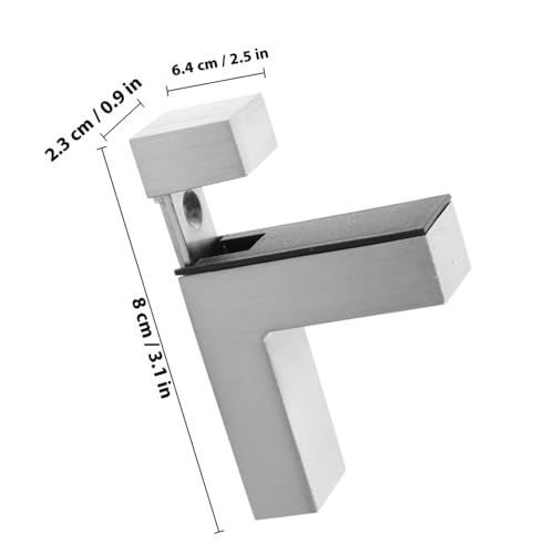 TEHAUX 2 Stück Verstellbare Glasbodenträger Zinklegierung Wandmontierte Glasregalhalterung für Glasplatten Rostfrei Kratzfest Einfache Installation ohne Bohren Stabile Tragkraft TEHAUX 2 Stück Verstellbare Glasbodenträger Zinklegierung Wandmontierte Glasregalhalterung für Glasplatten Rostfrei Kratzfest Einfache Installation ohne Bohren Stabile Tragkraft von TEHAUX