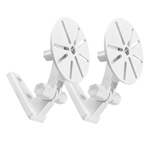 TEHAUX 2 Stück Verstellbare Kamerahalterung Wandhalterung ohne Bohren Multifunktionaler Ständer für Indoor Sicherheitskameras Kompatibel mit Netzwerkadapterplatten Stabile Montage für von TEHAUX