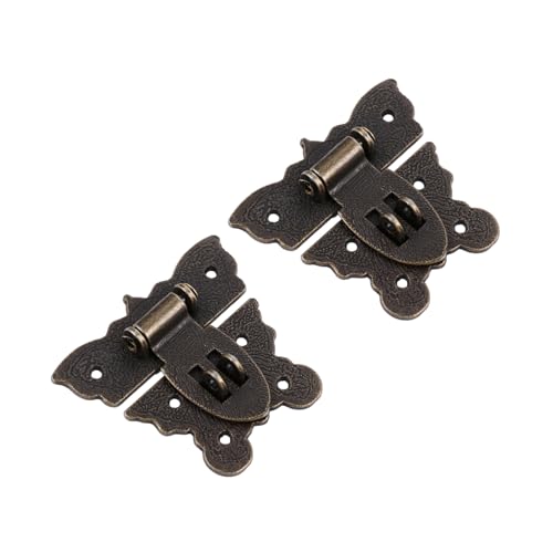 TEHAUX 2 Stück Vintage Schmuckkastenschloss Bronzefarbener Klappverschluss Langlebiger Schmuckkasten Schnappverschluss für Holzschrank Weinbox Aufbewahrungsbox DIY Reparatur und Geschenk TEHAUX 2 Stück Vintage Schmuckkastenschloss Bronzefarbener Klappverschluss Langlebiger Schmuckkasten Schnappverschluss für Holzschrank Weinbox Aufbewahrungsbox DIY Reparatur und Geschenk von TEHAUX