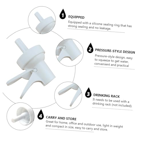 TEHAUX 2 Stück Wasserhahn Ersatzventil für Wasserspender mit Silikondichtung Auslaufsicherer PE Wasserhahn für Wasserkanister Geeignet für Camping Küche und Party TEHAUX 2 Stück Wasserhahn Ersatzventil für Wasserspender mit Silikondichtung Auslaufsicherer PE Wasserhahn für Wasserkanister Geeignet für Camping Küche und Party von TEHAUX