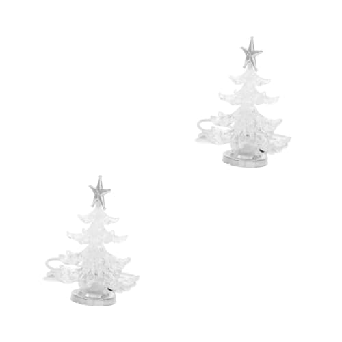 TEHAUX 2 Stück Weihnachtsbaum Nachtlicht Nachttisch Weihnachtsbaum Drinnen Blinken Nachtlampe Usb -schreibtisch Weihnachten Tischdekoration Für Weihnachtsbäume Schlafzimmer Form Silber TEHAUX 2 Stück Weihnachtsbaum Nachtlicht Nachttisch Weihnachtsbaum Drinnen Blinken Nachtlampe Usb -schreibtisch Weihnachten Tischdekoration Für Weihnachtsbäume Schlafzimmer Form Silber von TEHAUX