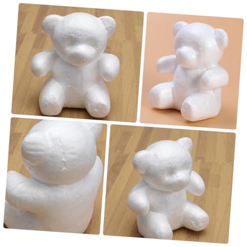 TEHAUX 2 Stück Weiße Bärenform Schaumstoff Modellierbären DIY Bastelset für Hochzeits Partydekoration Leicht Langlebig für Blumenarrangements und Kunstprojekte TEHAUX 2 Stück Weiße Bärenform Schaumstoff Modellierbären DIY Bastelset für Hochzeits Partydekoration Leicht Langlebig für Blumenarrangements und Kunstprojekte von TEHAUX