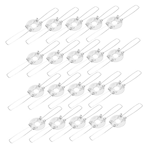 TEHAUX 20 Stück Lampenschirm Federklemmen Lampenabdeckung Halterungen Fach Unterstützung für Lampenschirme Einfache Installation für Deckenleuchten Kronleuchter und Tischlampen TEHAUX 20 Stück Lampenschirm Federklemmen Lampenabdeckung Halterungen Fach Unterstützung für Lampenschirme Einfache Installation für Deckenleuchten Kronleuchter und Tischlampen von TEHAUX