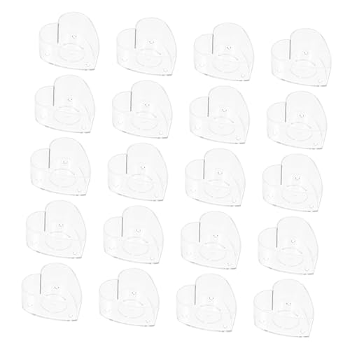 TEHAUX 20 Stück Teiliges DIY Kerzenformen aus Flammhemmendem Kunststoff Wiederverwendbare Kerzendosen für Kerzengießen Transparente Herzform Behälter für Selbstgemachte Kerzen Langlebig TEHAUX 20 Stück Teiliges DIY Kerzenformen aus Flammhemmendem Kunststoff Wiederverwendbare Kerzendosen für Kerzengießen Transparente Herzform Behälter für Selbstgemachte Kerzen Langlebig von TEHAUX