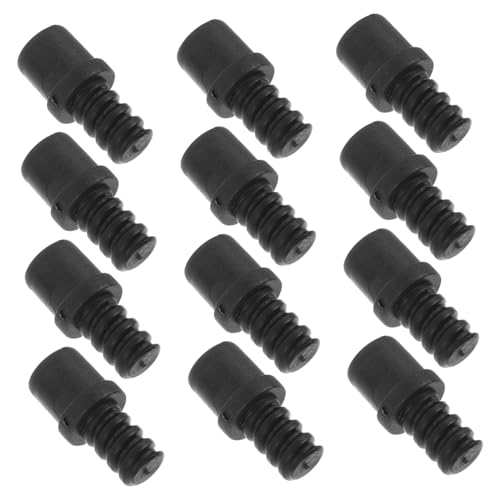 TEHAUX 20 Stück Teiliges Ersatz Adapter für Toilettenbürsten mit Selbstsicherndem Gewinde Robustem Kunststoff Kompatibel als Ersatzteil für Wc Bürstenkopf und Griff Einfache Montage und von TEHAUX