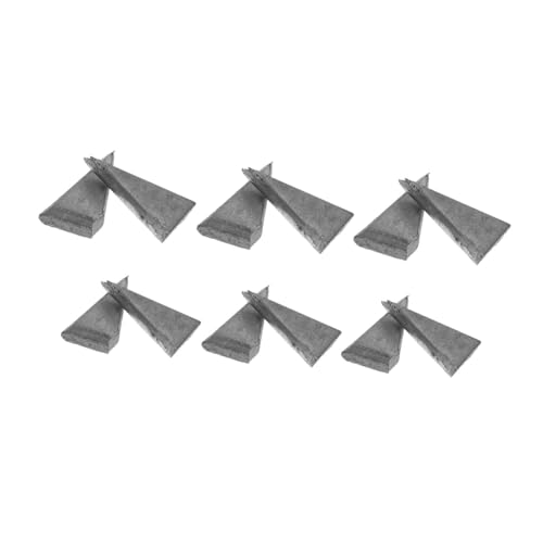 TEHAUX 20 Stück Teiliges Keil Hammerstiel Axtstiel Metallkeile Spaltkeile für Stabile Werkzeugbefestigung und Griffverstärkung Einsetzbar für Hammer und Axt von TEHAUX