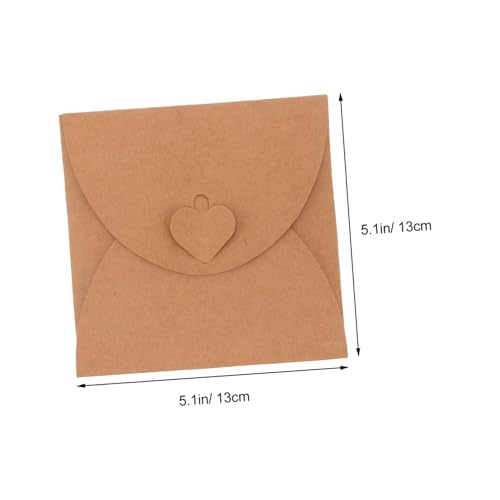 TEHAUX 20 Stück Teiliges Kraftpapier CD Taschen Umweltfreundliche Mehrscheibige CD Aufbewahrung Geruchsfreie Langlebige Papierhüllen für Zuhause und Geschenk Praktische Kraftpapier CD von TEHAUX