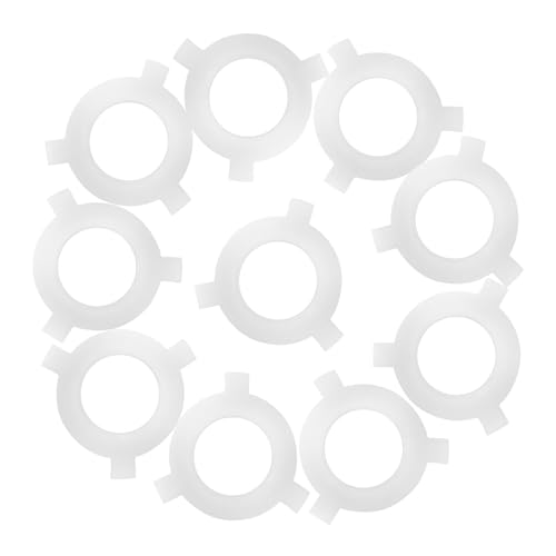 TEHAUX 20 Stück Teiliges Lampenschirm adapter ring zu Kunststoff Konverter Kompakt Leicht Langlebig Einsetzbar für Lampenfassung Umrüstung von TEHAUX