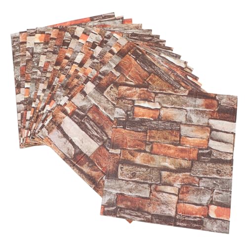 TEHAUX 20 Stück Teiliges Wandpaneele Selbstklebend Simulated Rock Slice Design Stark Haftend Wasserfest für Küche Badezimmer Fischteich und Pool Dekoration TEHAUX 20 Stück Teiliges Wandpaneele Selbstklebend Simulated Rock Slice Design Stark Haftend Wasserfest für Küche Badezimmer Fischteich und Pool Dekoration von TEHAUX