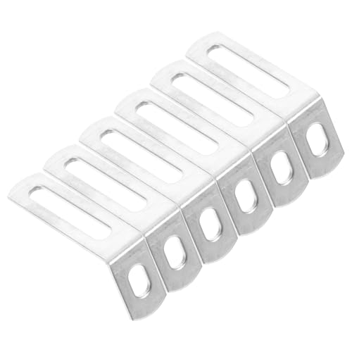 TEHAUX 20 Stück Teiliges Winkel aus Rostfreiem Eisen Winkelverbinder mit Schlitzloch Stabile Metallwinkel für Möbel und Schränke Einfache Montage Langlebige Befestigungswinkel für TEHAUX 20 Stück Teiliges Winkel aus Rostfreiem Eisen Winkelverbinder mit Schlitzloch Stabile Metallwinkel für Möbel und Schränke Einfache Montage Langlebige Befestigungswinkel für von TEHAUX