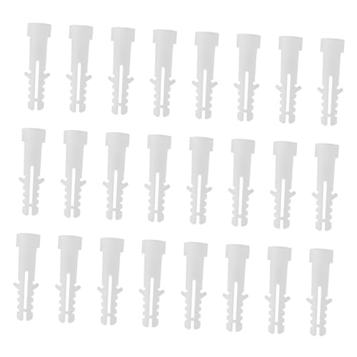 TEHAUX 200 Stück Kunststoff-expansionsdübel Rippanker für Mauerwerk Trockenbau Wandbefestigung PE Flexibel Robust von TEHAUX