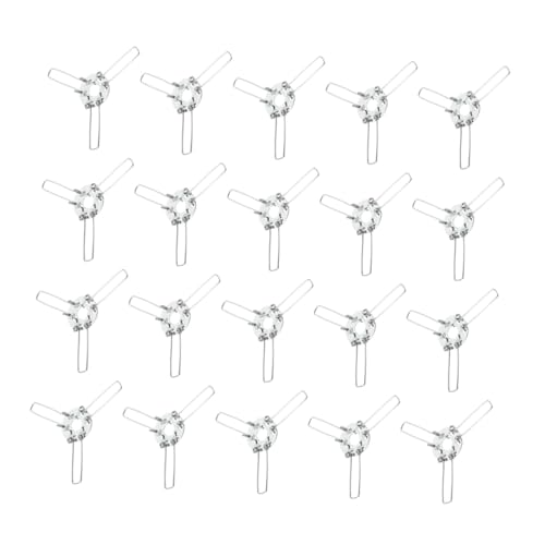TEHAUX 24 Stück Teiliges Dreifach lampenschirm adapter Clips mit Federverschluss Stabile Befestigung für Rattan Schilf Glas Kugel Lampenschirme Einfache Montage Silberfarben Geeignet für TEHAUX 24 Stück Teiliges Dreifach lampenschirm adapter Clips mit Federverschluss Stabile Befestigung für Rattan Schilf Glas Kugel Lampenschirme Einfache Montage Silberfarben Geeignet für von TEHAUX