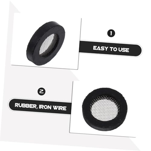 TEHAUX 24 Stück Teiliges Schlauchdichtung mit Gummidichtung und Metallfilter Duschschlauch Gummi unterlegscheiben mit Hochleistungs filternetz Installieren Langlebig und Rückstandsfrei von TEHAUX