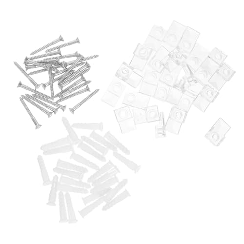 TEHAUX 25 Stück Kleiderspiegel -Fixierungsclip Spiegelmontageklammern Spiegelhalterglasschrank Clips Spiegelmontage -Hardware -Clips Schrankhalteklammern Glasklammern Plastik Transparent TEHAUX 25 Stück Kleiderspiegel -Fixierungsclip Spiegelmontageklammern Spiegelhalterglasschrank Clips Spiegelmontage -Hardware -Clips Schrankhalteklammern Glasklammern Plastik Transparent von TEHAUX