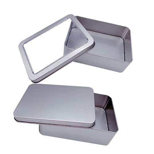 TEHAUX 2er-Packung Aufbewahrungskoffer Für Kinderspielzeug Behälter Lagerkorb Kiste Zinn Würfel Deckel Karte Keksdosen Weiden Plätzchen Silver TEHAUX 2er-Packung Aufbewahrungskoffer Für Kinderspielzeug Behälter Lagerkorb Kiste Zinn Würfel Deckel Karte Keksdosen Weiden Plätzchen Silver von TEHAUX