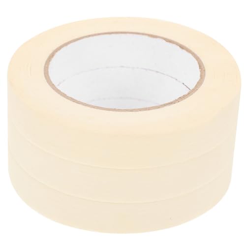 TEHAUX 3 Rollen Malerkrepp Selbstklebendes Abreißbares Hochklebendes Masking Tape für Malerarbeiten Basteln Beschriften Vielseitig Einsetzbar Papier von TEHAUX