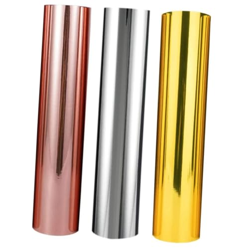 TEHAUX 3 Rollen Selbstklebende Vinylfolie Metallisch Gold Silber Roségold DIY Auftragsfolie für Tassen Textilien Flexible Langlebige Klebefolie für Basteln und Dekorieren TEHAUX 3 Rollen Selbstklebende Vinylfolie Metallisch Gold Silber Roségold DIY Auftragsfolie für Tassen Textilien Flexible Langlebige Klebefolie für Basteln und Dekorieren von TEHAUX