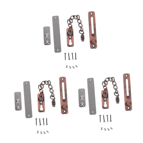 TEHAUX 3 Sätze Edelstahl Sicherheitskette Türsicherung Anti-diebstahl Kettenverschluss für Hotelzimmer Benutzerfreundlich Verschleißfest Kratzfest Geeignet für Innentüren und Fenster TEHAUX 3 Sätze Edelstahl Sicherheitskette Türsicherung Anti-diebstahl Kettenverschluss für Hotelzimmer Benutzerfreundlich Verschleißfest Kratzfest Geeignet für Innentüren und Fenster von TEHAUX