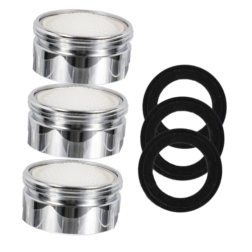 TEHAUX 3 Sätze Wasserhahn Wassersparer aus Vollkupfer mit Feinem Sieb und Wassersparfunktion Langlebiger Filtereinsatz für Küche und Bad Geeignet für Außengewinde Spritzschutz und TEHAUX 3 Sätze Wasserhahn Wassersparer aus Vollkupfer mit Feinem Sieb und Wassersparfunktion Langlebiger Filtereinsatz für Küche und Bad Geeignet für Außengewinde Spritzschutz und von TEHAUX