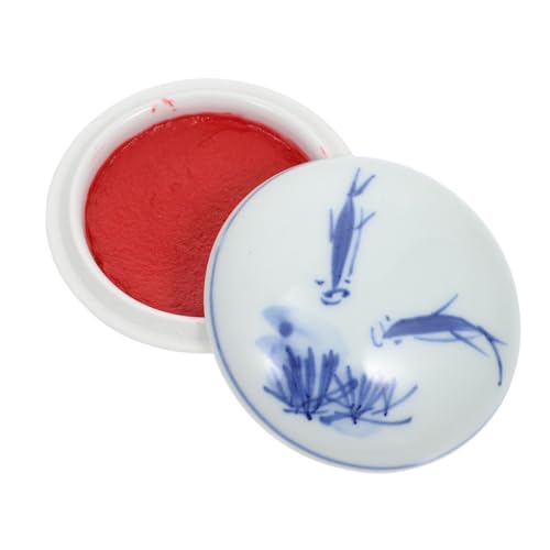 TEHAUX 3stücke Chinesisches Malerei Stempelkissen Rote Tintenpaste Für Kalligrafie Und Vielseitiges Handwerkszubehör Und Langlebig Zufällige Muster TEHAUX 3stücke Chinesisches Malerei Stempelkissen Rote Tintenpaste Für Kalligrafie Und Vielseitiges Handwerkszubehör Und Langlebig Zufällige Muster von TEHAUX