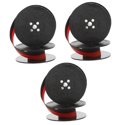 TEHAUX 3 Stück Ersatz Farbband für Schreibmaschine Langlebiges Doppelte Spule Klare Druckqualität Kompatibel mit Klassischen Modellen Rot Schwarz TEHAUX 3 Stück Ersatz Farbband für Schreibmaschine Langlebiges Doppelte Spule Klare Druckqualität Kompatibel mit Klassischen Modellen Rot Schwarz von TEHAUX