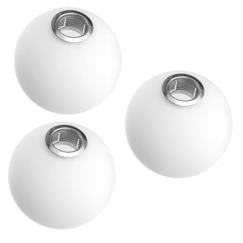 TEHAUX 3 Stück Glas Kugel Lampenschirm Ersatz Ømm Glaskugel Lampenabdeckung Deckenleuchte Schutz Glas Ersatzglas für Kronleuchter Wandlampe Langlebig und Blendfrei von TEHAUX