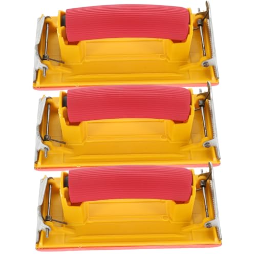 TEHAUX 3 Stück Handschleifer mit Schwammgriff Schleifpapierhalter für Manuelles Schleifen Polierwerkzeug für Holzarbeiten und Trockenbau Zufällige Farbe Zufällige Farbe von TEHAUX