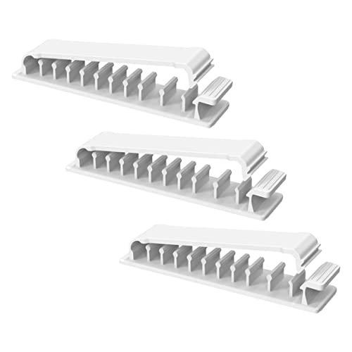 TEHAUX 3 Stück Kabelmanagement mit Löchern Selbstklebender Kabel Organizer für Schreibtische USB Kabel Halter für Zuhause und Büro zur Kabelorganisation TEHAUX 3 Stück Kabelmanagement mit Löchern Selbstklebender Kabel Organizer für Schreibtische USB Kabel Halter für Zuhause und Büro zur Kabelorganisation von TEHAUX