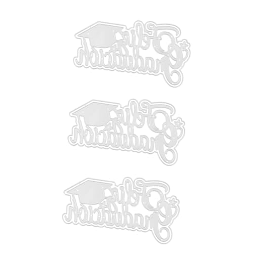 TEHAUX 3 Stück Metallschneidemaden Album ausstechplatte Schneidemesser für Handarbeiten Herstellung sterben dekorative Metallstanzform Bastel-Stanzform Stahl mit hohem Kohlenstoffgehalt von TEHAUX