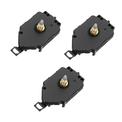 TEHAUX 3 Stück Silent Quarz Uhrwerk Langer Wellenersatz Leise Mechanismus DIY Uhr Reparatur für Wanduhren Präziser Batteriebetriebener von TEHAUX