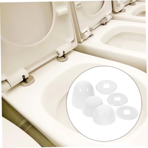 TEHAUX 3 Stück Wc Schrauben Abdeckkappen aus Robustem Kunststoff Passend für Toiletten Einfache Montage durch Aufstecken Dekorative Abdeckung für Schrauben und Bolzen im Badezimmer TEHAUX 3 Stück Wc Schrauben Abdeckkappen aus Robustem Kunststoff Passend für Toiletten Einfache Montage durch Aufstecken Dekorative Abdeckung für Schrauben und Bolzen im Badezimmer von TEHAUX