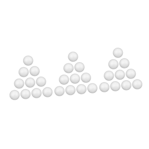 TEHAUX 30 Stck. Teiliges Weiße Styroporkugeln Solide Polystyrolbälle für Weihnachtsbaumschmuck DIY Bastelprojekte Langlebige Modellierkugeln für Kreative Dekoration und Molekülmodelle TEHAUX 30 Stck. Teiliges Weiße Styroporkugeln Solide Polystyrolbälle für Weihnachtsbaumschmuck DIY Bastelprojekte Langlebige Modellierkugeln für Kreative Dekoration und Molekülmodelle von TEHAUX