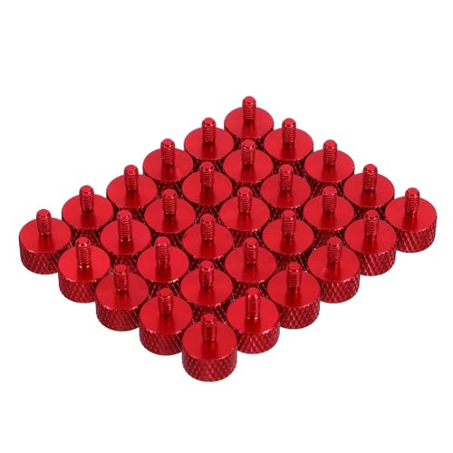 TEHAUX 30 Stück Computer Einstellschrauben Schrankmontageschrauben Rändelschraube Mit Gewinde Computer Hostschrauben Rändelmuttern Rändelschraube Schraubenknopfschrauben von TEHAUX