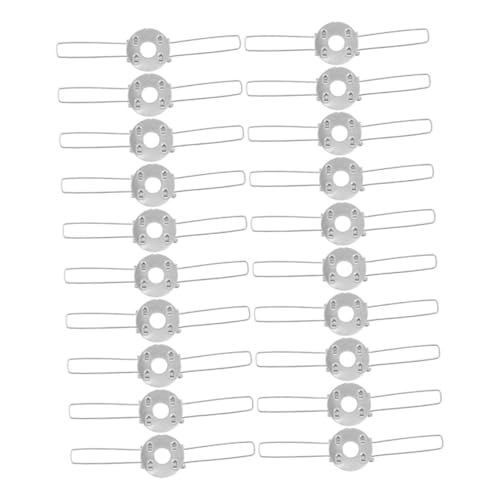 TEHAUX 30 Stück Teiliges Lampenschirm federclips aus Eisen Stabile Doppelte Gabelhalterung zur Sicheren Befestigung von Deckenlampen Kronleuchtern und Tischlampenschirmen Vielseitig und von TEHAUX